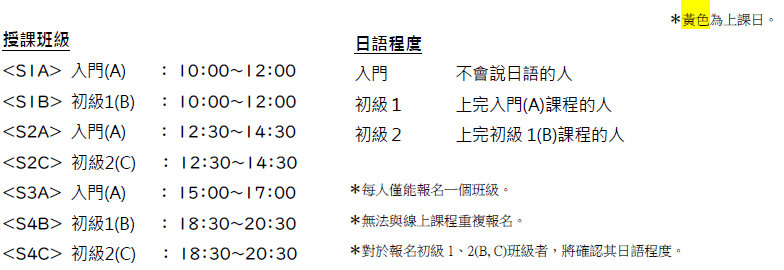エクスプレス用4月三宮レッスンとレベル中国語繁体字.png